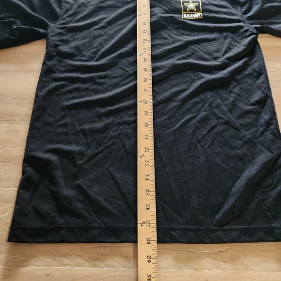 US Army Polo Shirt Embroidered‎ Logo Black Short Sleeve Dri-Duke Mens Small EUC - Picture 8 of 8